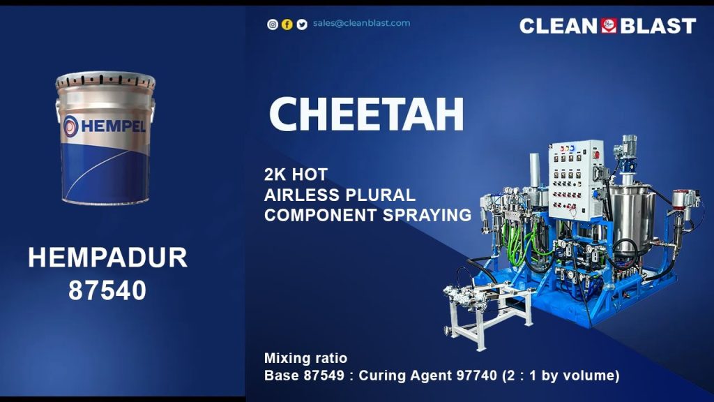 Cheetah 2K Hot Airless With Hempadur 87540 is an amine-cured